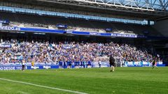Entrenamiento Carlos Tartiere Real Oviedo Sporting.La afici�n y los jugadores, durante el �ltimo entrenamiento antes del derbi