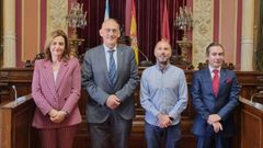 Elena Rivo, Manuel Reigosa, Gonzalo P�rez J�come y Miguel �ngel Michinel, se reunieron para hablar de la candidatura ourensana en la consistorial