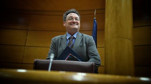 El fiscal general del Estado, lvaro Garca Ortiz, durante su comparecencia en la Comisin de Justicia del Senado.