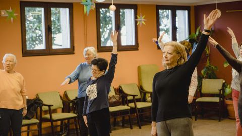 La gimnasia de mantenimiento forma parte de la oferta de actividades diarias