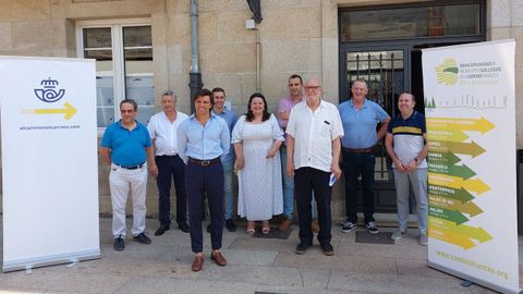 En la presentacin participaron representantes de los concellos por los que pasa el Camino Francs