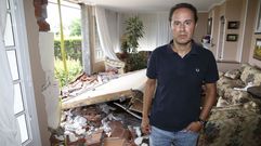 Luis Sotelo, hijo de la due�a de la casa que result� herida.