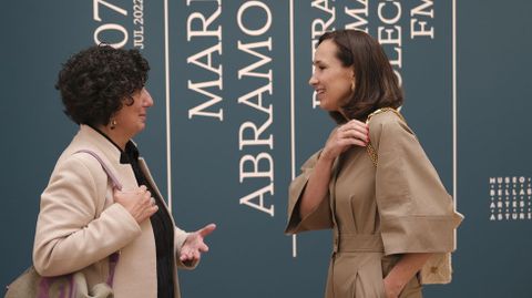 Berta Pi��n y Carolina Compostizo, directora de la Fundaci�n Cristina Masaveu