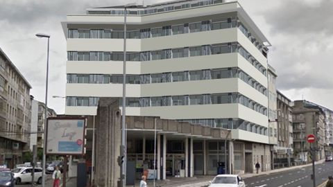 Infograf�a de c�mo quedar� la reforma del 134 de la Ronda da Muralla de Lugo