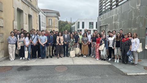 Alumnado del curso de tecnologías aplicadas a la industria 4.0, en una foto tomada este lunes