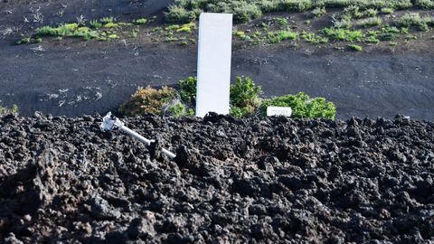 Lo que queda de lo que fue el crematorio del cementerio de Las Manchas