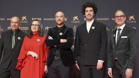 El equipo de la pel�cula �Decorado�, entre ellos, los gallegos Chelo Loureiro y Alberto V�zquez. 