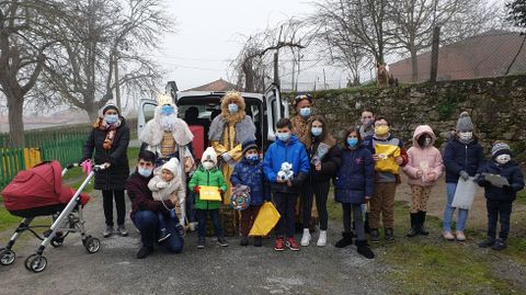 Los Reyes Magos pasaron por diferentes parroquias del municipio de Sober