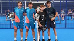 Iago Fuertes, segundo por la derecha, en su primera final profesional.