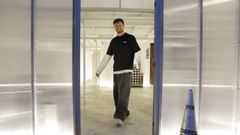 Josema, en su escuela de baile y fitness de la calle Santiago de la Iglesia