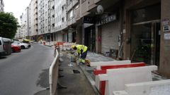 Estado de las obras de la avenida de Portugal de Ourense, en im�genes