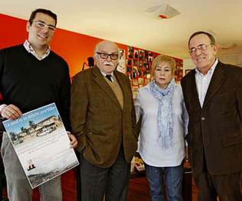 Directivos de la fundaci�n de Manuel Garrido (derecha).