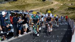 Imagen de archivo de la Vuelta Ciclista a su paso por el Puerto de Pajares