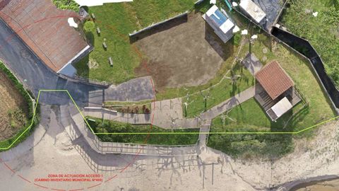 Perbes.El plano de la propuesta de mejora en el acceso Norte de la Playa