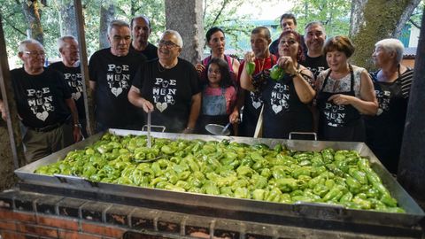 Homenaje a los pimientos de Arnoia en la ltima edicin realizada de manera tradicional