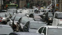 Imagen de trfico en la calle Coln