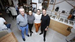 Jos� Mar�a Calo, de Bico de Xeado; Enza di Piazza, del dulce negocio del mismo nombre; M�nica Gul�n, de Sabecheben, y Nacho G�mez, de caf�s Siboney