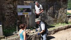 Excavacin realizada en julio pasado en Vilacoba para recuperar los restos de Manuel Garca Hermo, represaliado en la Guerra Civil