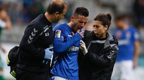 El defensa del Real Oviedo, Jos� Fern�ndez.