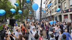 Foto de archivo de la shopping night en Ourense.