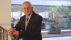 C�ndido Hermida, en las instalaciones de su empresa, a la que acude a diario