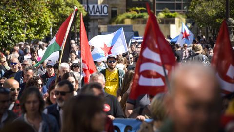 Primero de Mayo en Pontevedra: manifestaci�n de la CIG