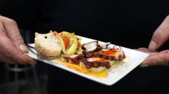 Una de las tapas degustadas el pasado fin de semana en Ribeira