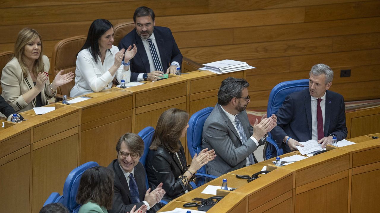 El Parlamento de Galicia elige a Alfonso Rueda presidente de la Xunta