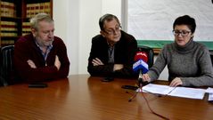 Luis Lamas, Evencio Ferrero y Milagros Lantes.