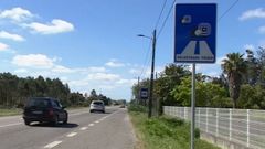 Un radar de tramo en Portugal