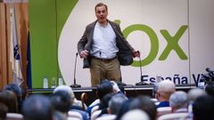 Javier Ortega Smith, durante un acto en Ourense