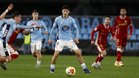 Andr�s Anta��n, durante el Celta Fortuna-Tenerife de este viernes.