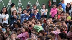 La conselleira de medio rural, Angeles V�zquez, clausurando la jornada de celebracion del D�a Internacional de la Leche, en el colegio o Grupo