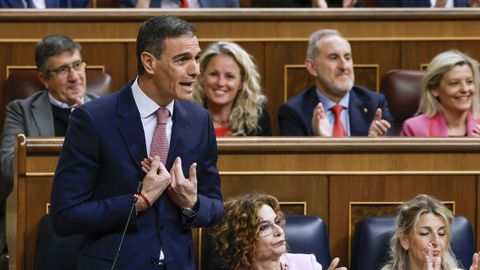 Pedro Sánchez, en la sesión de control al Gobierno de esta semana