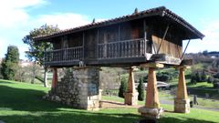 Hrreo en el parque de invierno, en Oviedo