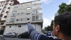 Un vecino, Luis Abelleira, denuncia que sus inquilinos no le pagan el alquiler