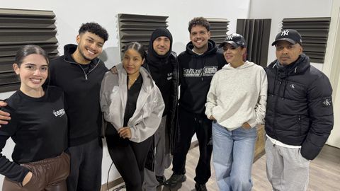 Kenneth, en su primer ensayo con El Combo Dominicano