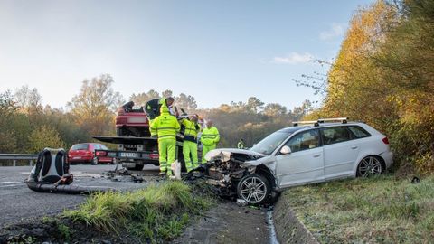 Un accidente mortal se produjo a la altura de Orbazai, en Lugo