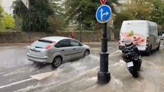 Lluvias torrenciales en Vigo anegan Camelias