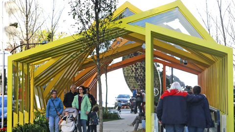 Imagen de archivo de las rampas mecnicas de Gran Va en su primer tramo