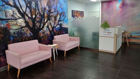 Instalaciones del Grupo San Vicente, que tiene veladores en Vimianzo y A Ponte do Porto