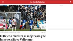 As� vieron el Real Oviedo-Rayo Vallecano los medios asturianos y nacionales