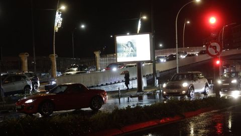 Retenciones en sentido entrada al centro de la ciudad
