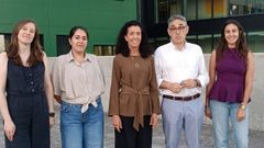 C�sar Veiga (con gafas) dirigi� el proyecto Brilliant del Instituto de Investigaci�n Sanitaria Galicia Sur