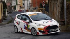 Un veh�culo, en el Rali de Noia de 2019