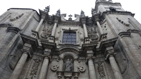 Fachada de la iglesia de Santa Eufemia del centro, en Ourense.