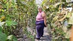 La falta de agua ya afecta a viveros como los de Ana Beatriz, una agricultora en ecol�gico de Castrelo (Cambados)