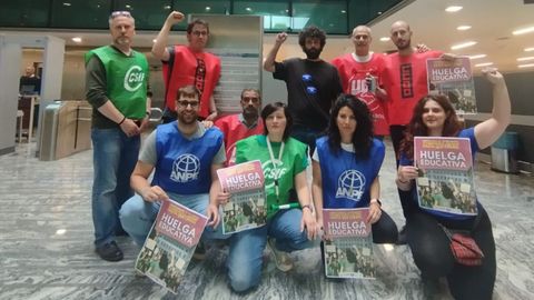 Encierro de los profesores en la Consjera de Hacienda