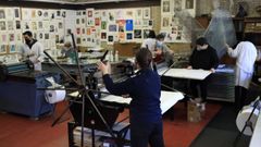 Imagen de archivo del ciclo superior de Gravado en la escuela Ram�n Falc�n, en Lugo
