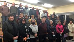 La Coral de Melide en un ensayo en el ao 2022